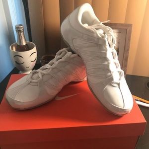 Brand new white Nike cheer shoes
